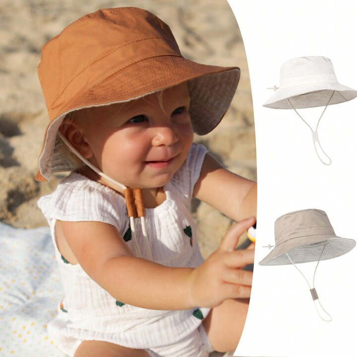 1pc Baby Sun Hat For Boys Girls Toddler Sun Protection Beach Hat | SHEIN