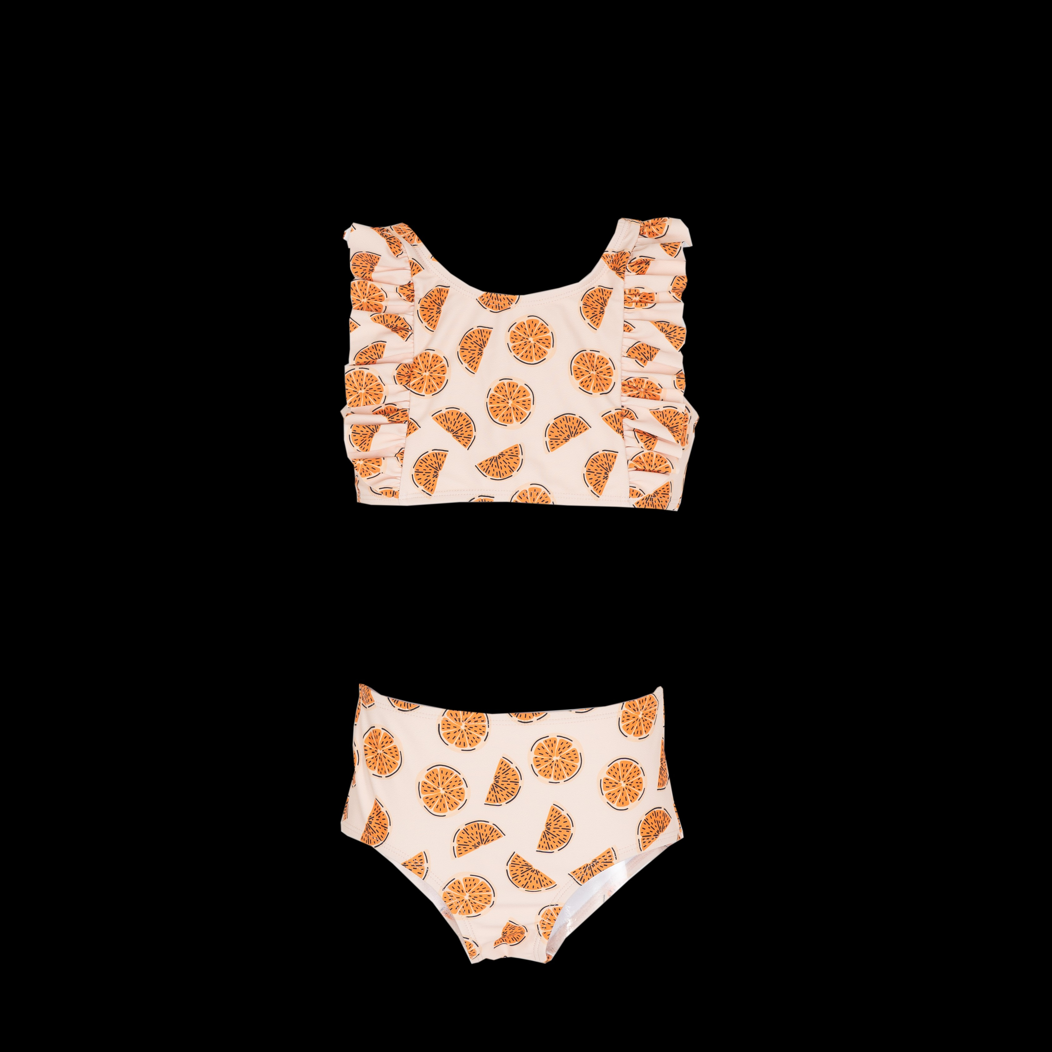 Cuties in Clementine Two-Piece Swimsuit | The Oaks Apparel Company