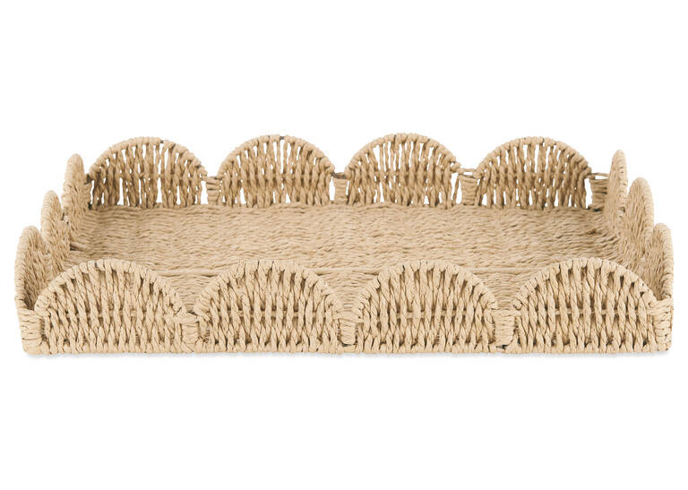 Elodie Scalloped Tray Large | Urban Barn