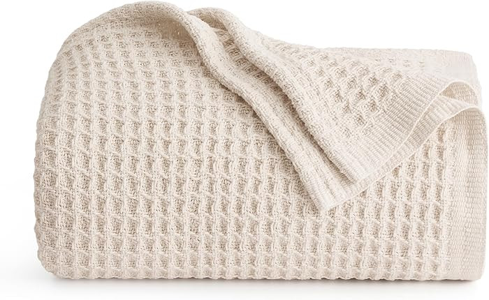 Bedsure Gentlesoft 100% Cotton Large Throw Blanket for Couch 50x70 inches - Breathable and Soft, ... | Amazon (US)