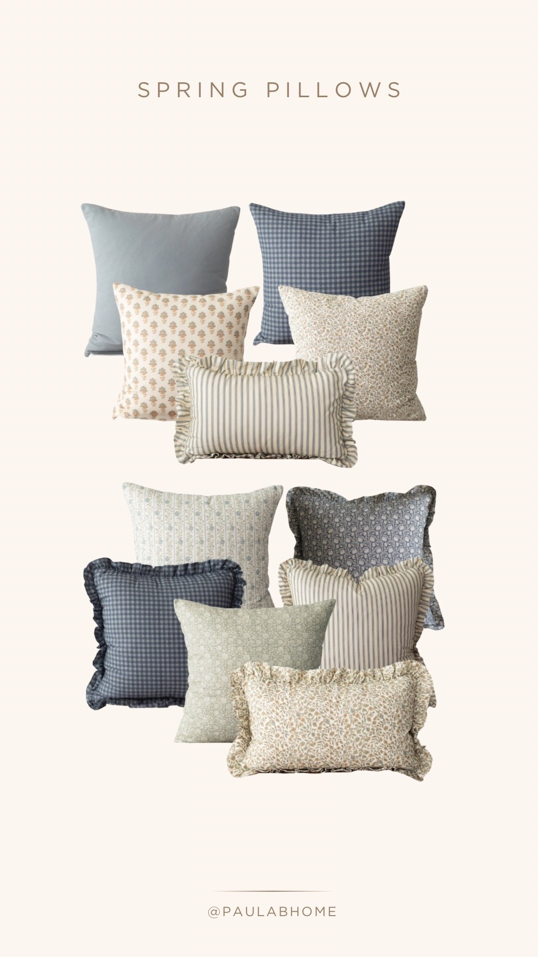 The most stunning spring collection from @Woven Nook.

Gorgeous prints and colors that pair beautifully together. I love how easy they are to mix and match. The scalloped ones are my favorite!

Spring refresh, spring deco, throw pillows, living room decor, cozy home, bedding  

#LTKSeasonal #LTKU #LTKHome