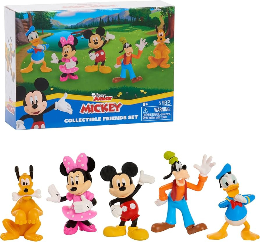 Mickey Mouse Collectible Figure Set, 5 Pack, Kids Toys for Ages 3 Up by Just Play | Amazon (US)