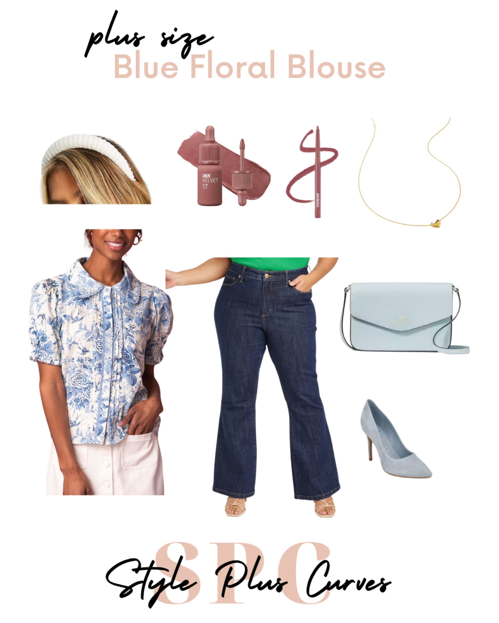 Styling a plus size blue floral blouse that I had been eyeing. Such a fun outfit to put together and it turned out so cute!

#LTKPlusSize #LTKFindsUnder100