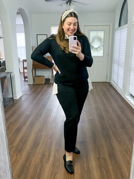 Workwear #ootd 2/24/23 

Use code DOCKET15 for 15% off these pants and this blouse! 

Business professional workwear and business casual workwear and office outfits 

#LTKcurves #LTKsalealert #LTKworkwear