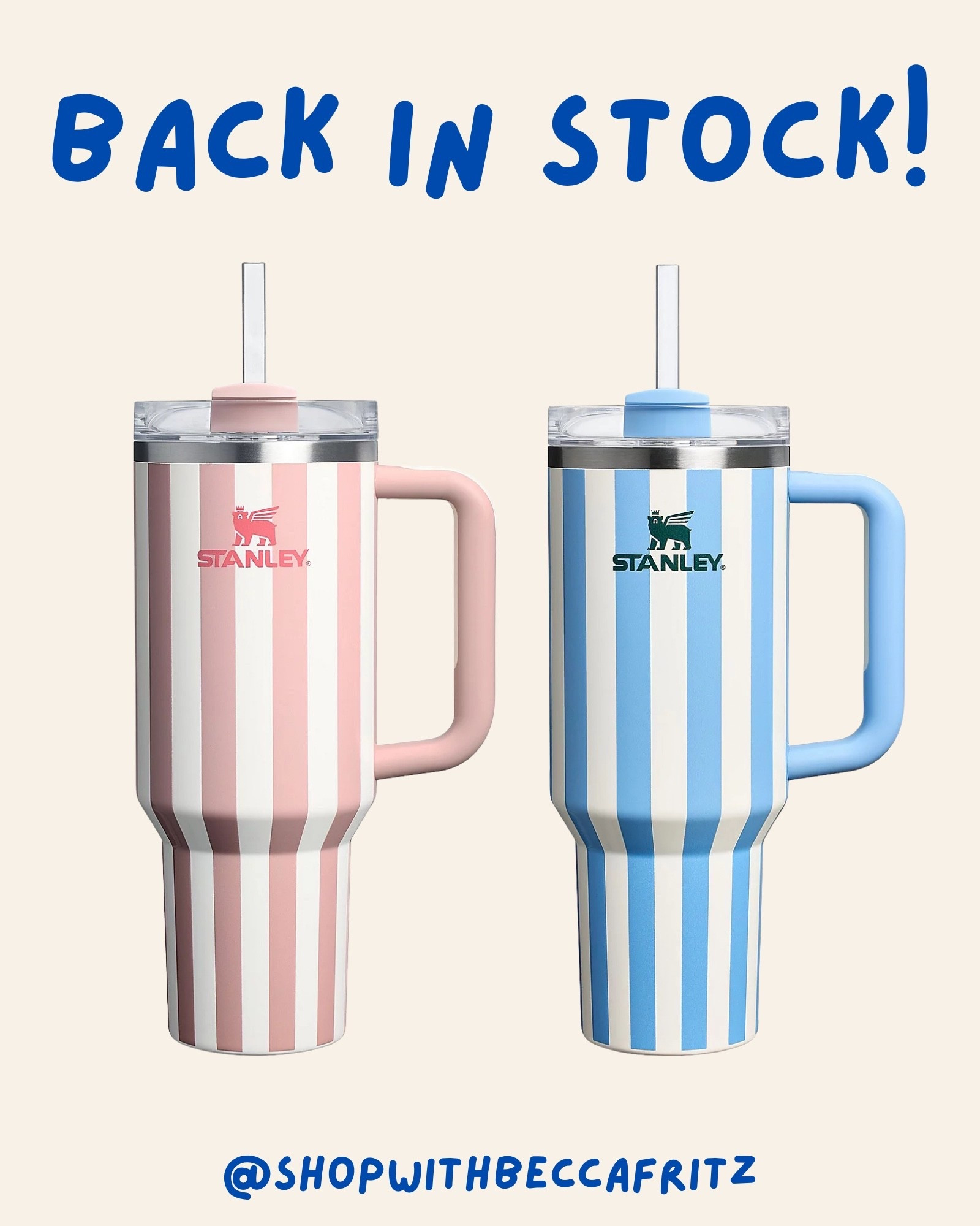 🎉 BACK in STOCK but not for long!
These striped Stanley tumblers flew off the shelves and are nearly impossible to find right now…except HERE 🙌🏻 💖 BOTH colors available in one spot! The only place I’ve seen them bith!
Don’t wait if you had your eye on one bcs they’ll be gone again in a flash.
🔗 Link ⬇️

#LTKFindsUnder50 #LTKSaleAlert #LTKActive
