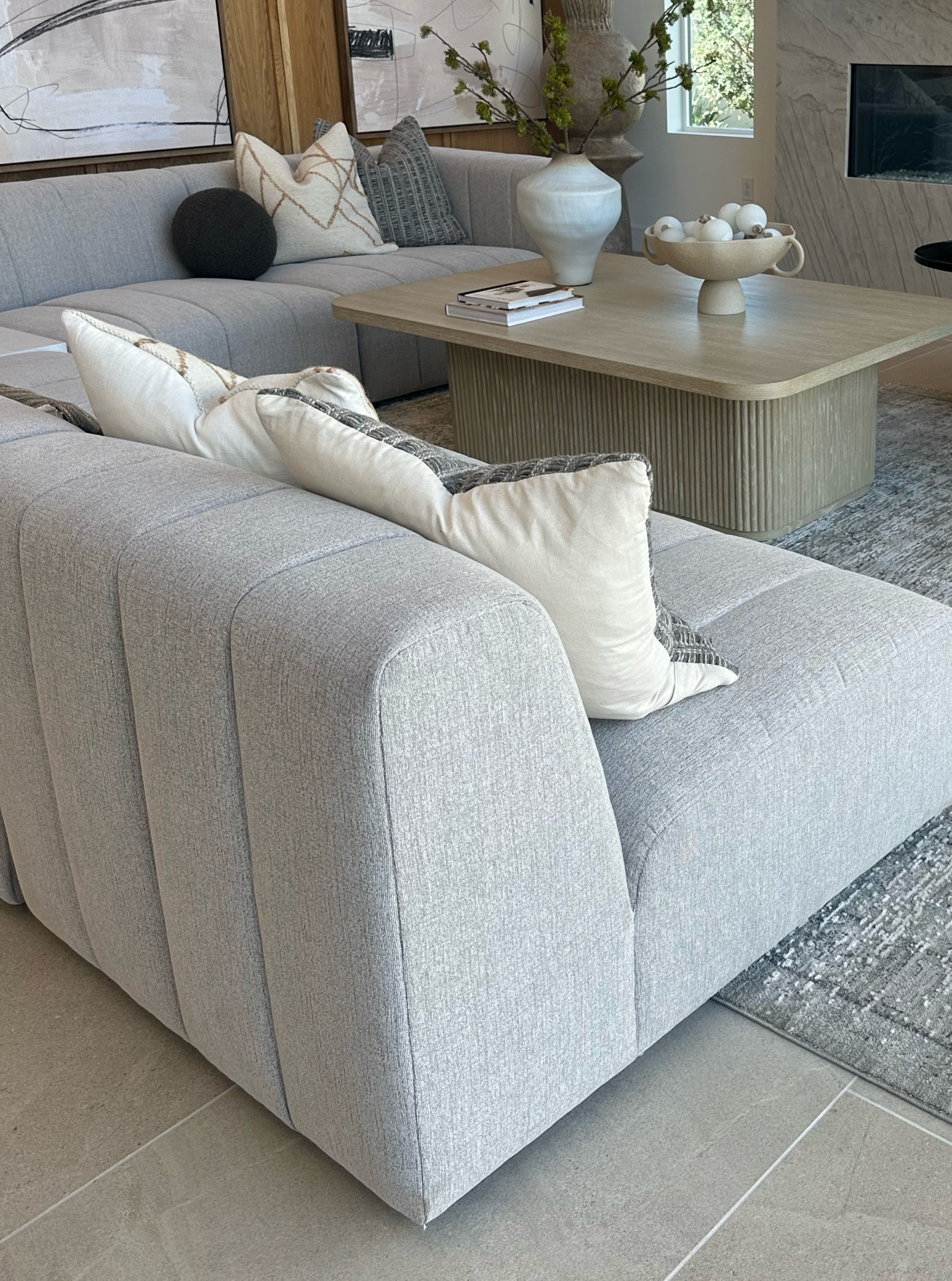 Modular sectional channeled🛋️

#LTKHome