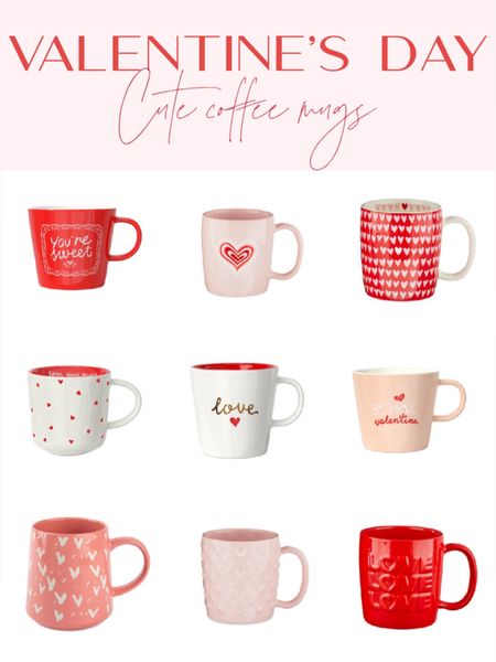❤️Cute Valentine’s Day coffee mugs! Darling mugs for Valentine’s Day❤️ all under $5! 

#LTKfindsunder50 #LTKGiftGuide #LTKhome