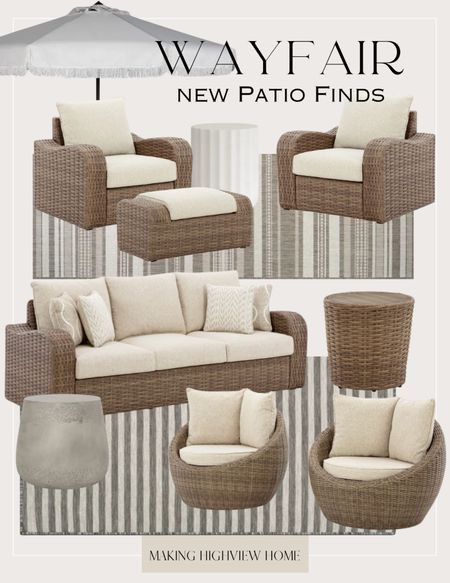 Wayfair Patio Furniture! This set has the prettiest curved arms and the price is so good! 

#LTKSeasonal #LTKstyletip #LTKhome