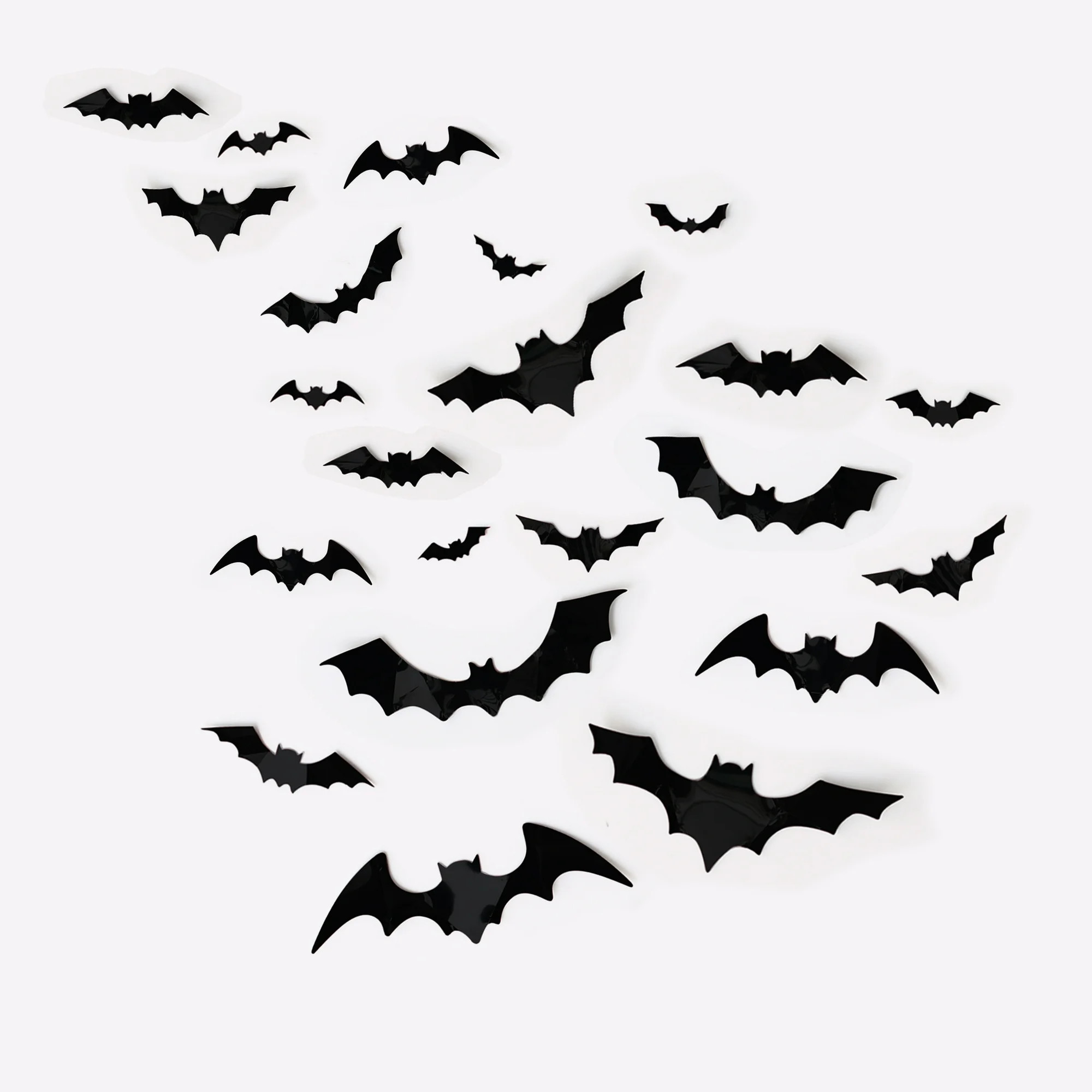 Bats Wall Decoration, Black, 68 Pieces, Halloween by Way To Celebrate - Walmart.com | Walmart (US)