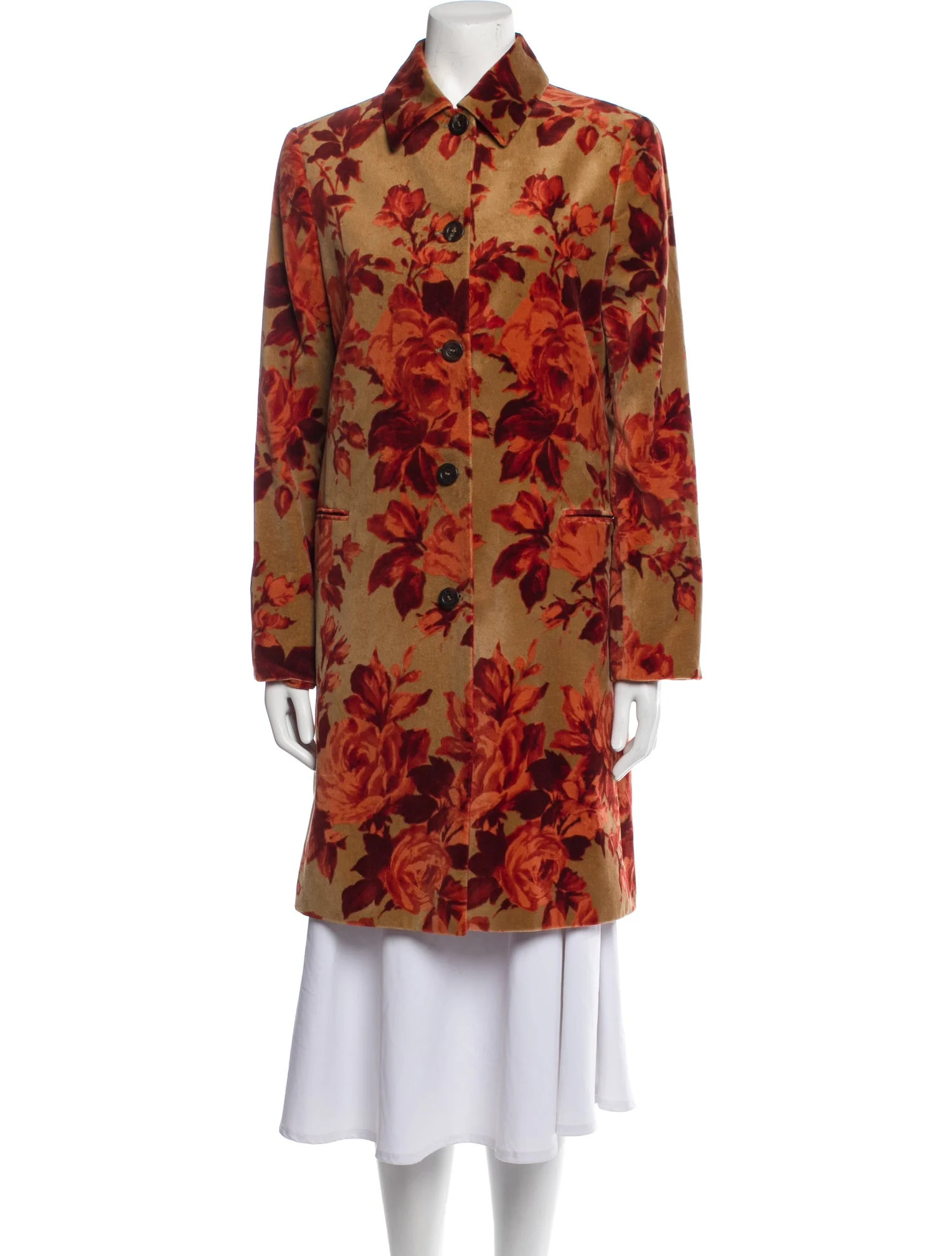 Floral Print Coat | The RealReal