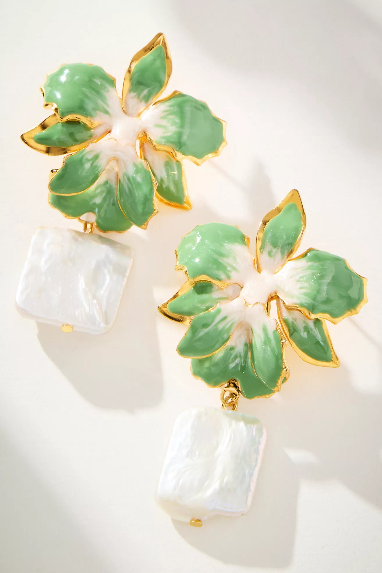 The Pink Reef Vanilla Pearl Drop Earrings | Anthropologie (US)