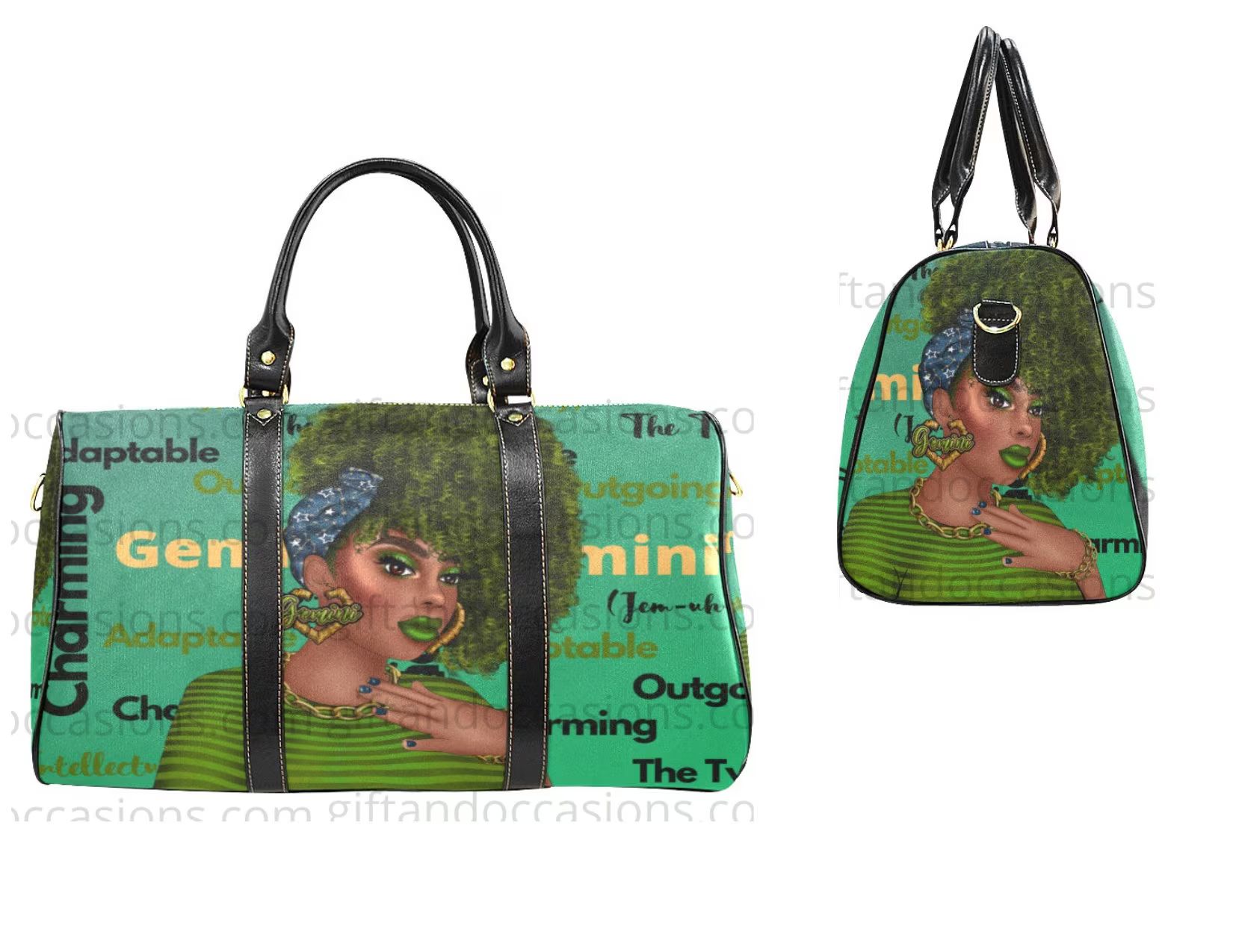 African American Women Travel Bag, Afrocentric Duffel Bag, Birthday Gift for Black Women, Gemini ... | Etsy (US)