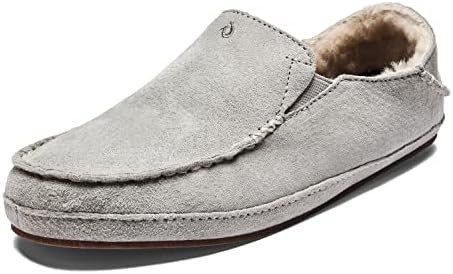 OLUKAI Nohea Slipper, Women's Slip-On Shoes, Genuine Shearling & Premium Nubuck Leather, Drop-In ... | Amazon (US)