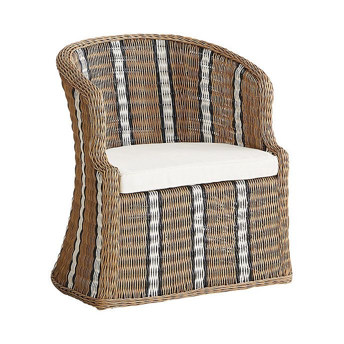 Wade Woven Chair with Cushion | Ballard Designs, Inc.