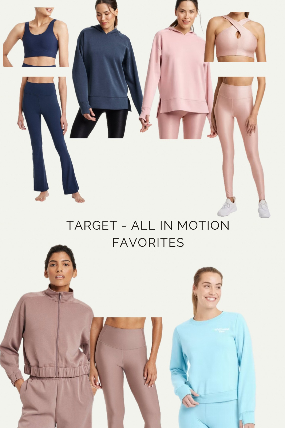 I cannot begin to explain how obsessed I am with the new All in Motion collection at Target!! The softest material, high quality and affordable activewear! 






Target, activewear, all in motion, affordable activewear, brown leggings, navy set, brown set, baby blue set 

#LTKActive #LTKFindsUnder100 #LTKStyleTip