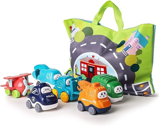 ALASOU Baby Truck Car Toy and Playmat Storage Bag(6 Sets)|Baby Toys 12-18 Months|Infant Toys for ... | Amazon (US)