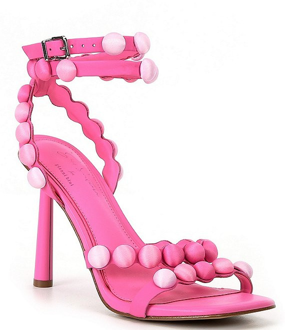 Gianni Binix Jess Southern Phoebe Bobble Bead Ankle Wrap Dress Sandals | Dillard's