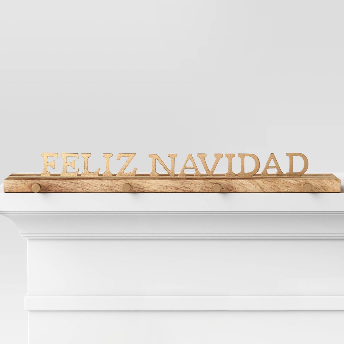 Feliz Navidad Stocking Holder Gold - Threshold™ | Target