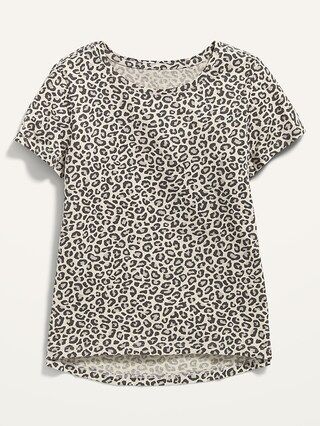 Softest Printed Scoop-Neck Tee for Girls | Old Navy (US)