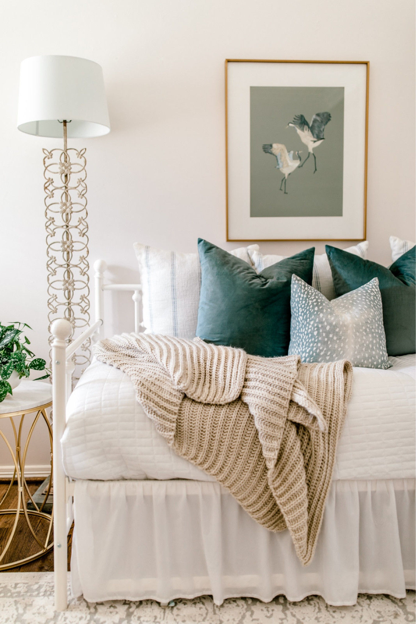 Affordable, metal, daybed, nursery, daybed, affordable, art, print, bird, art, print, mint and blue art large, gold, matted frame, trundle bed, nurse, redesign, nursery decor 

#LTKhome #LTKstyletip #LTKbaby