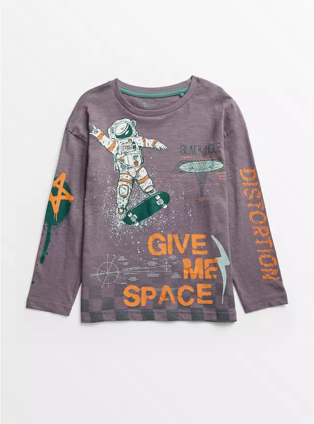 Buy Purple Astronaut Space T-Shirt 5 years | T-shirts and shirts | Tu | Tu Clothing
