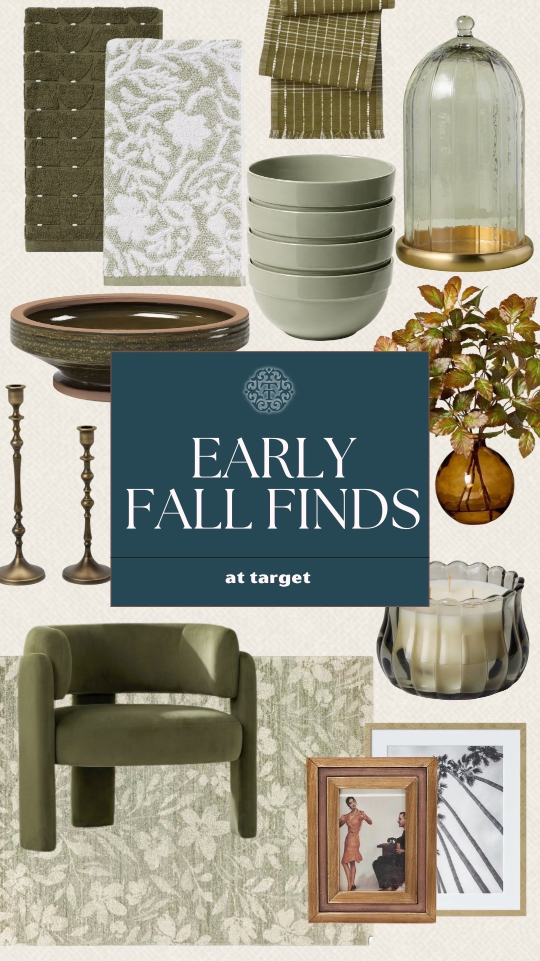 Target has a great mix of home finds for adding a little more warmth to your space. The earthy greens, textured pieces, and vintage-inspired accents all work together without feeling too matchy. From the kitchen to the living room, there are plenty of pieces here that can refresh your space for the season.

#LTKSeasonal #LTKOver40 #LTKHome