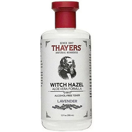 Thayers Alcohol-Free Witch Hazel w/ Organic Aloe Vera Lavender 12oz 4-Pack | Walmart (US)
