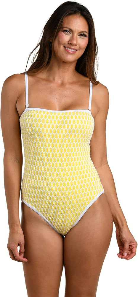 La Blanca Women's One Piece Swimsuit Bandeau Tummy Control Bathing Suit | Amazon (US)