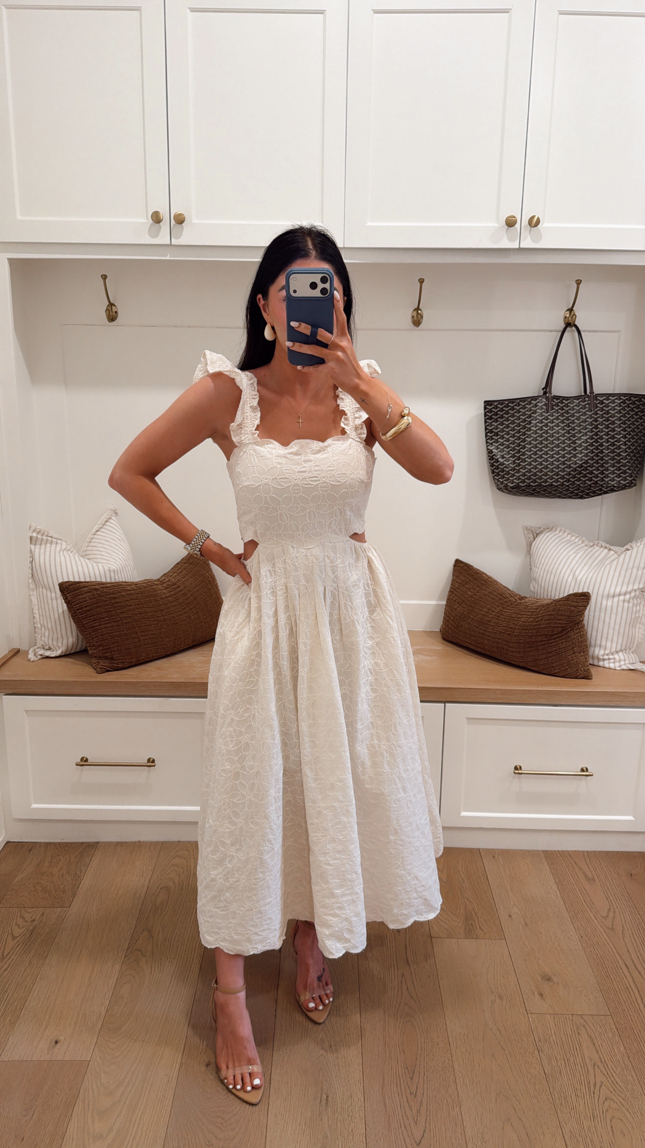 Been obsessed with this dress recently!! + it's on SALE🥰

So perfect for Spring & Summer



Spring dresses, spring outfits 2026, summer outfits, summer dresses, maxi dress, cut out, scallop trim dress, aqua, katy roach, livingmybeststyle 

 #LTKootd #LTKSeasonal #LTKSaleAlert