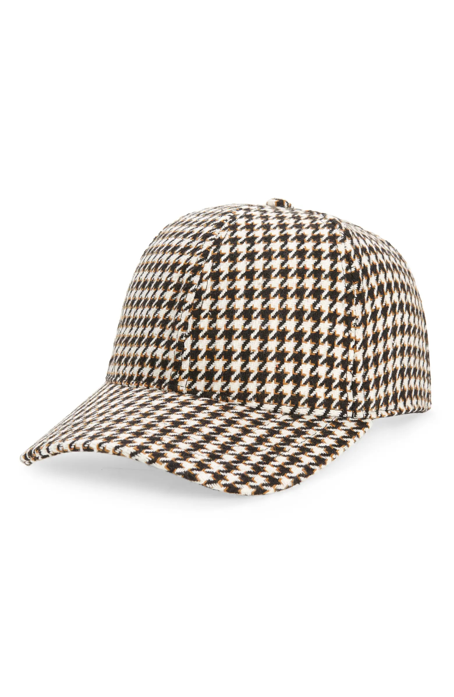 Topman Topshop Puppytooth Check Cap | Nordstrom | Nordstrom