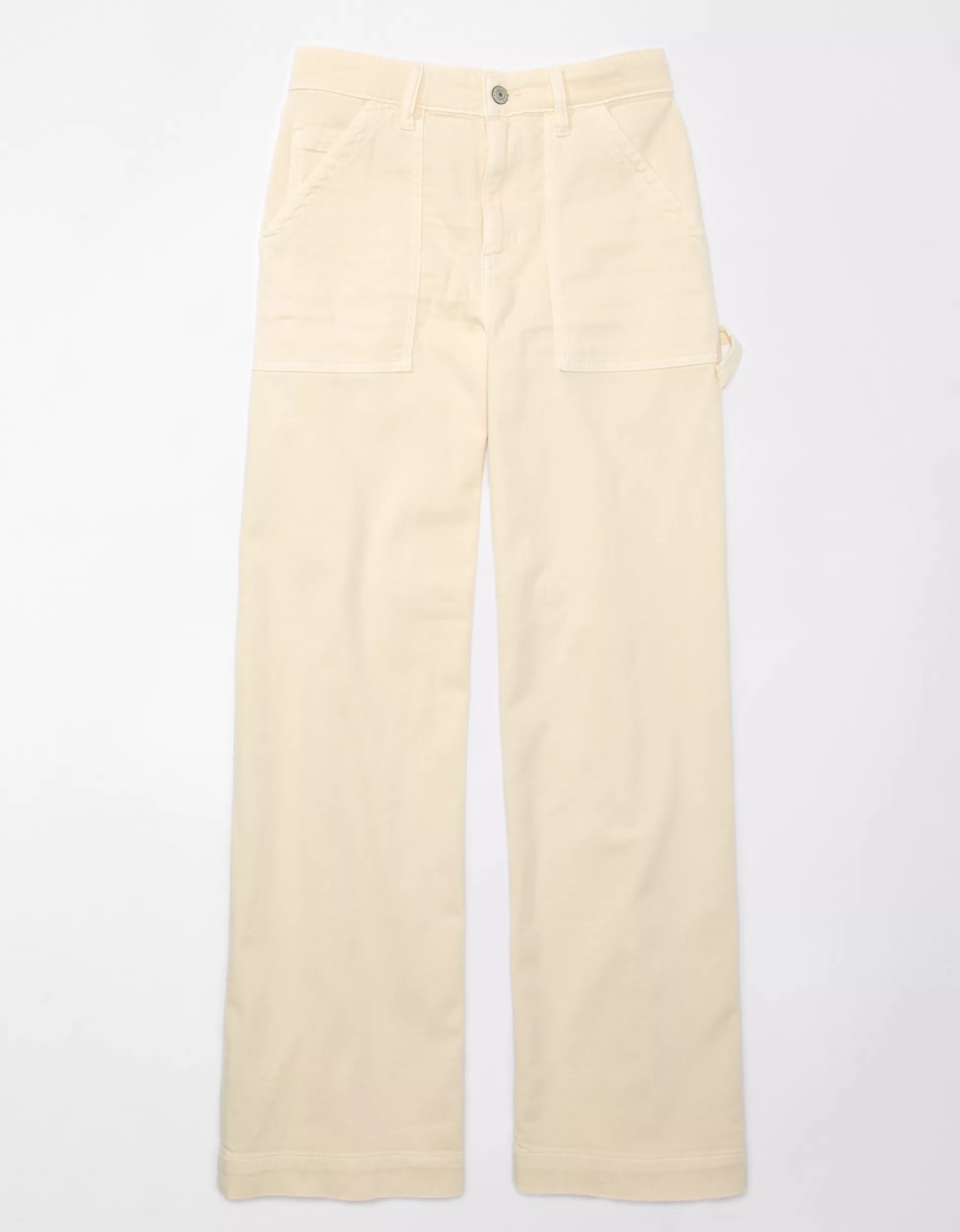 AE Dreamy Drape Woven Super High-Waisted Baggy Wide-Leg Pant | American Eagle Outfitters (US & CA)