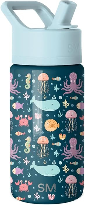 Simple Modern Kids Summit Water Bottle with Straw Lid | 14oz Stainless Steel Cup Insulated Tumble... | Amazon (US)