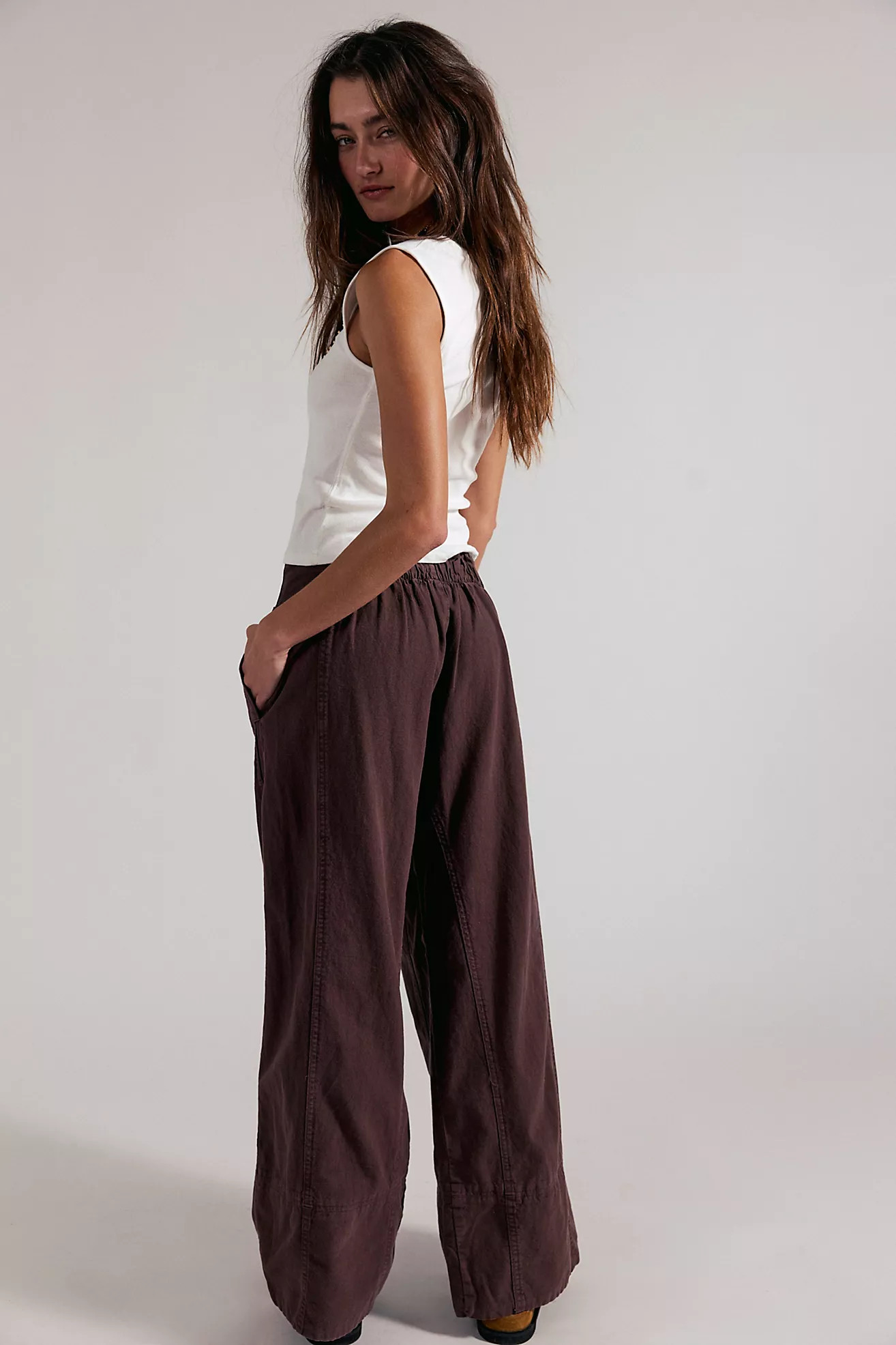 Day's End Linen Pull-On Pants | Free People (Global - UK&FR Excluded)