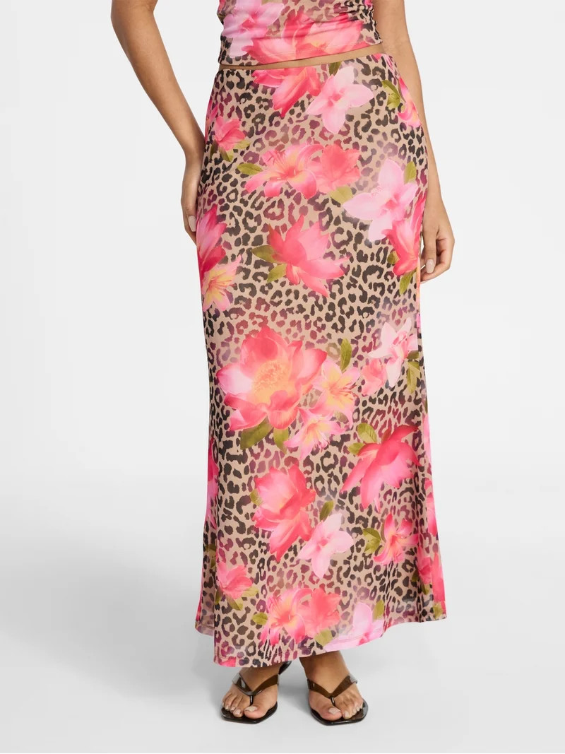 No Boundaries Mesh Maxi Skirt, Women's XXS-XXL | Walmart (US)