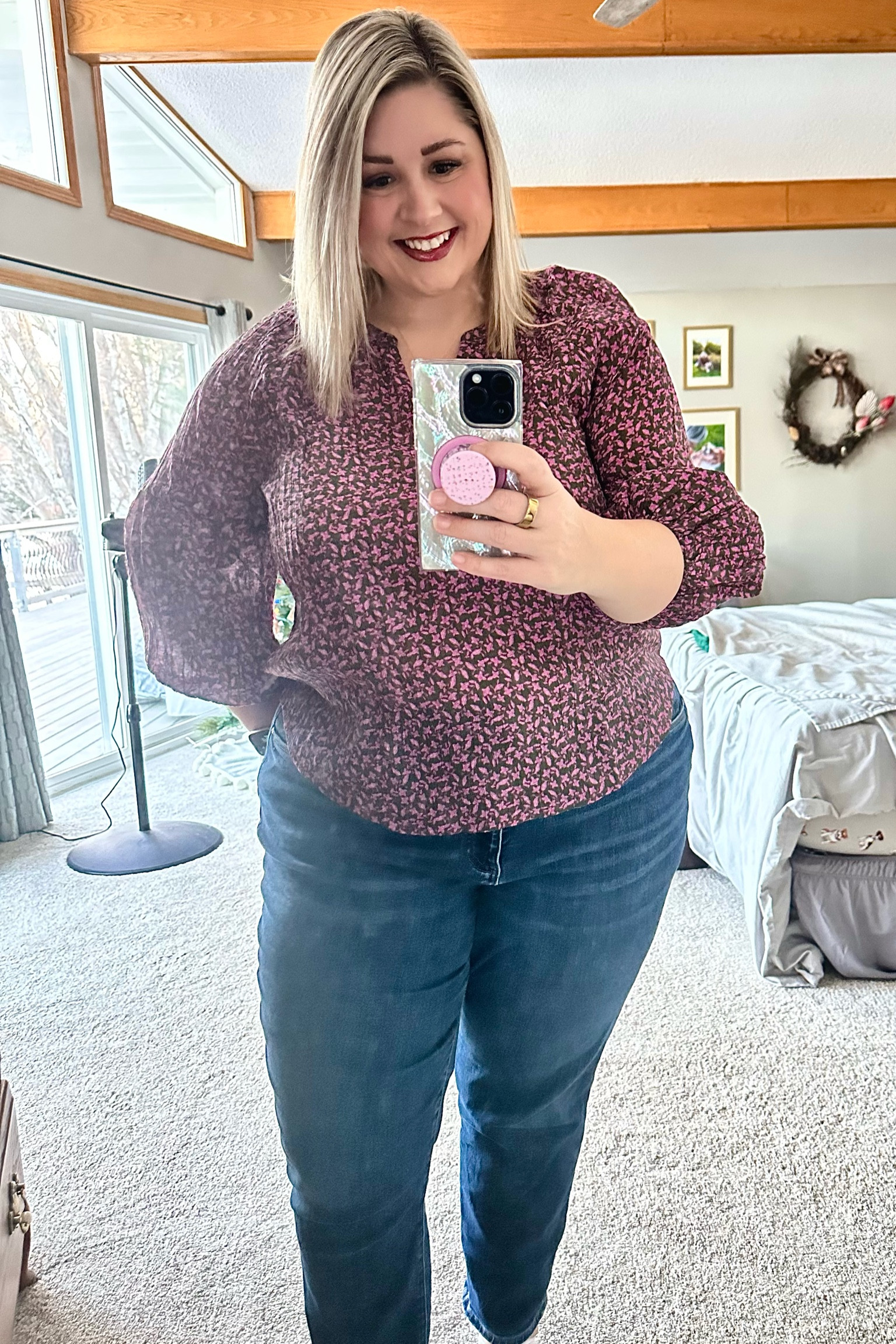 Birthday celebration outfit for dinner out and then presents and dessert with the fam. I’m in an XXL in the top and my jeans are too big - just ordered my proper size in the same jeans because they’re my fave. 

Lip combo: 
Liner - pillow talk medium
Lip oil - wonder
Gloss - fu$$y

#LTKBeauty #LTKPlusSize #LTKFindsUnder50