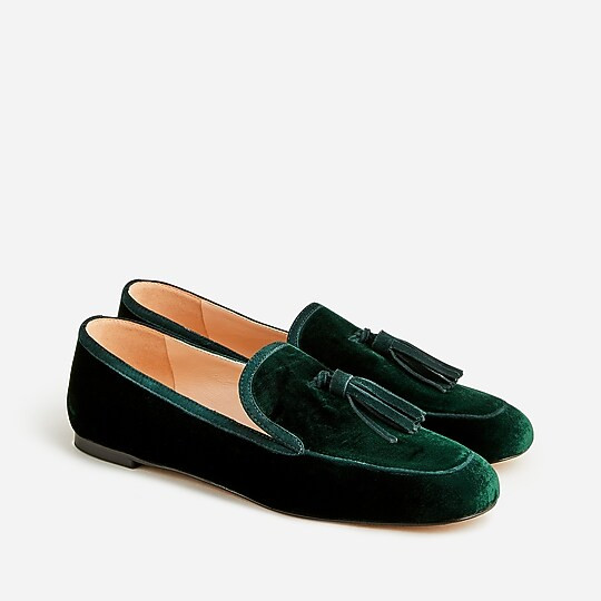 Marie tassel loafers in velvet | J. Crew US