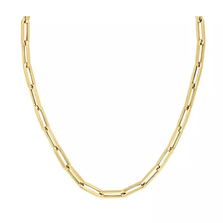 14K Yellow Gold Large Paperclip Necklace | Sam's Club