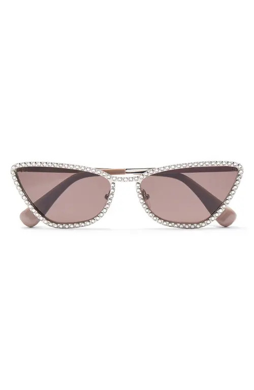 Lele Sadoughi Dolly Cat Eye Sunglasses in Crystal at Nordstrom | Nordstrom