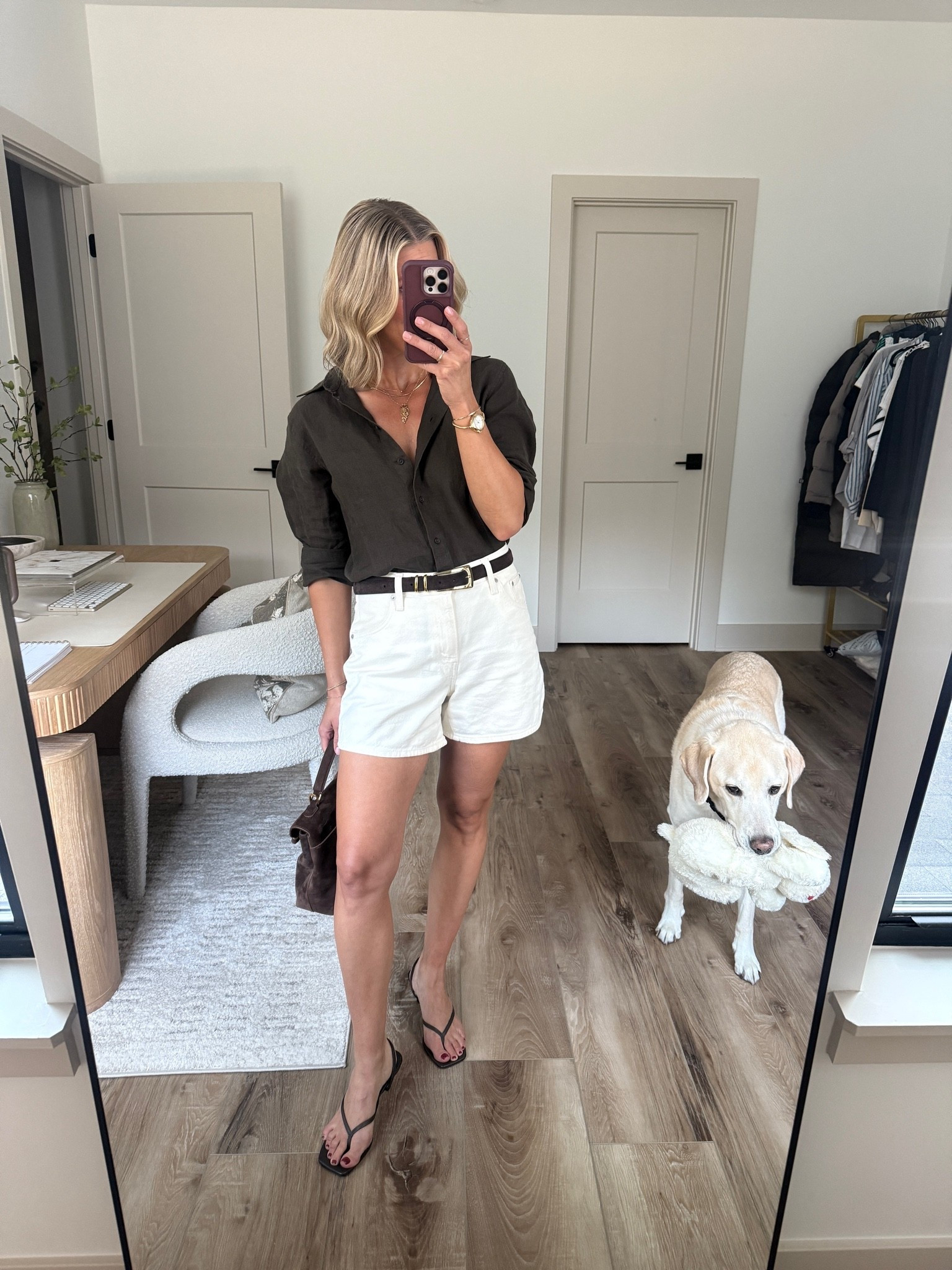 Wearing small linen shirt, 26 shorts, small belt, sandals tts

#LTKootd #LTKOver40 #LTKSeasonal