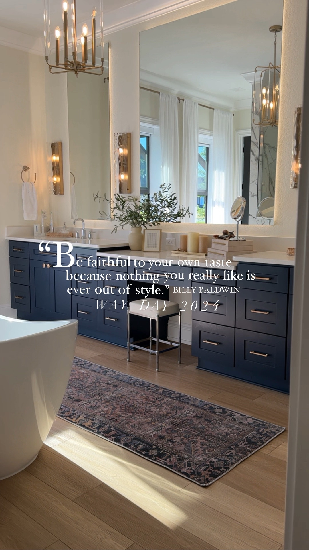 It’s hereeeeeee! Way Day has officially commenced. 👏🏼

Y’all ready for the bathroom essential sale? (Up to 60% off!) 

So much of my bathroom
 (and home) can be found on Wayfair! I’ve also linked my other bathrooms finds that are not shown here. 

#wayfair #ad #WayfairPartner #liketkit #wayday #LTKxWayDay

Primary bathroom, bathroom hardware, cabinet hardware, wall sconce, bathroom accessories, bathroom vanity stool, bathroom runner, bathroom rug, bathroom free standing tub, modern bathroom, traditional bathroom 


#LTKsalealert #LTKVideo #LTKhome