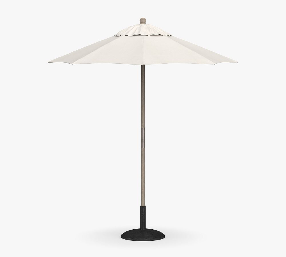 6' Round Outdoor Patio Umbrella – Eucalyptus Tilt Frame​ | Pottery Barn (US)