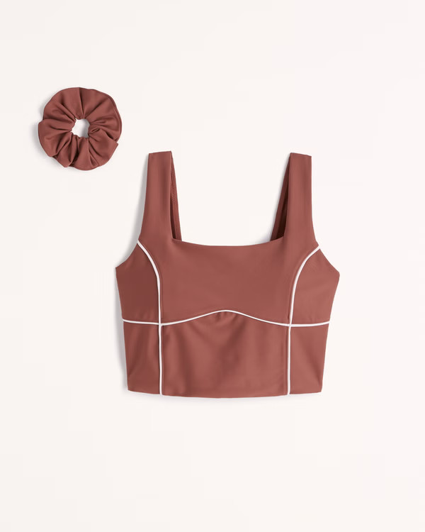 YPB Squareneck Slim Tank | Abercrombie & Fitch (US)