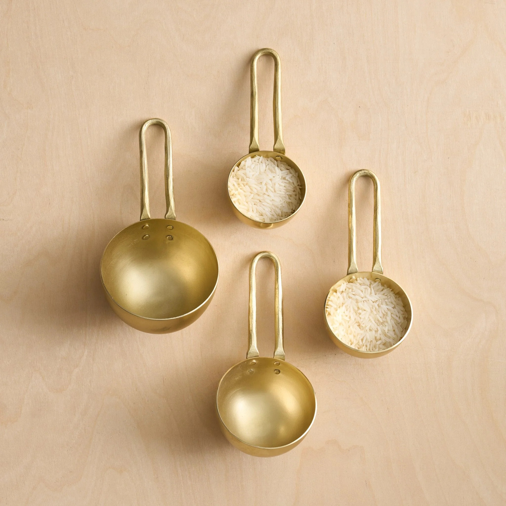 Brass Measuring Scoops - Set of 4 | Cove Home