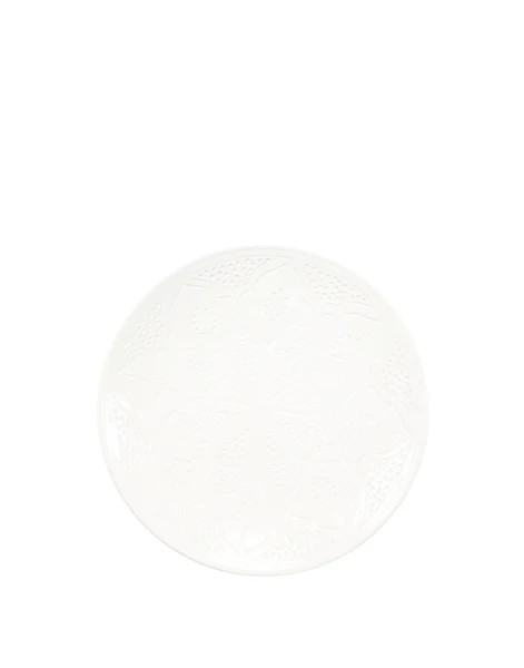 White Ceramic Side Plate | Engraved + Painted | Chabi Chic – The Little Market | The Little Market