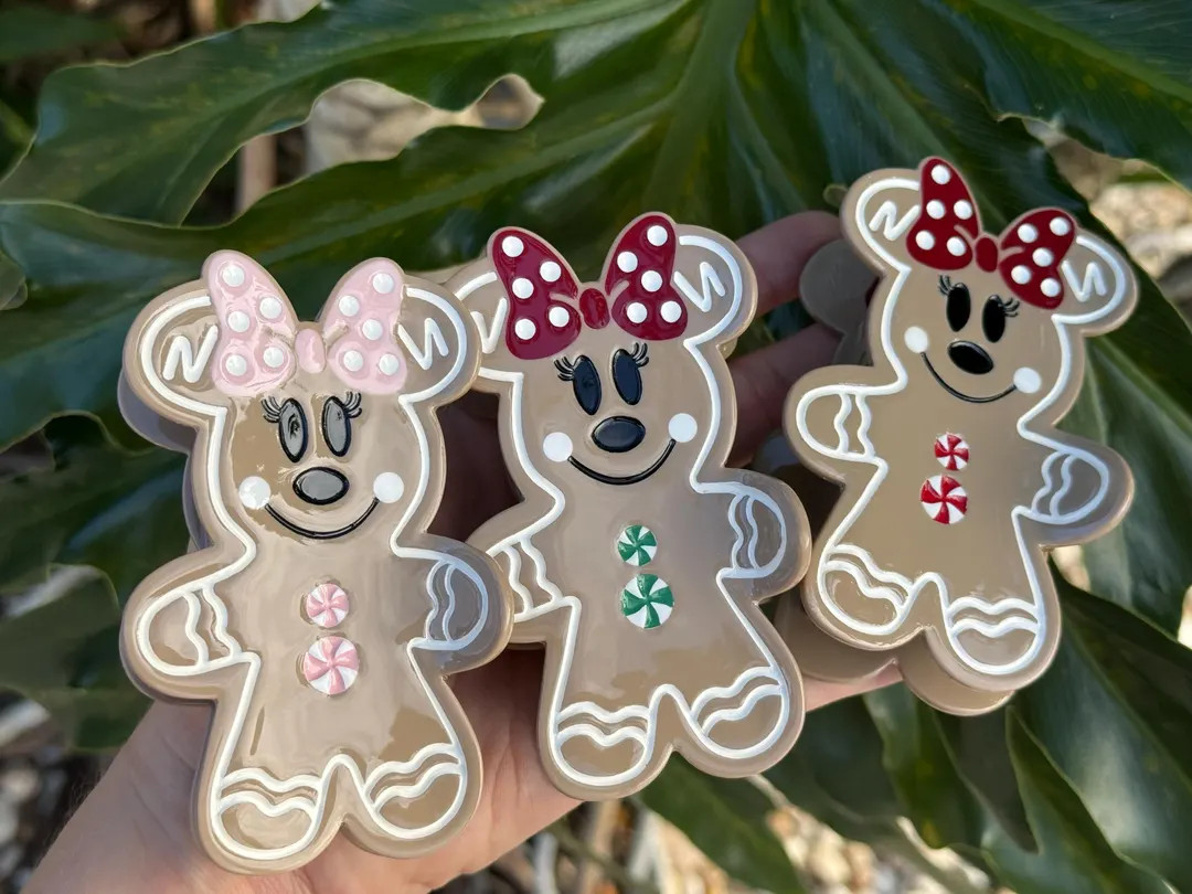 Minnie Gingerbread Christmas Disney Inspired Hair Claw Clip | Etsy (US)