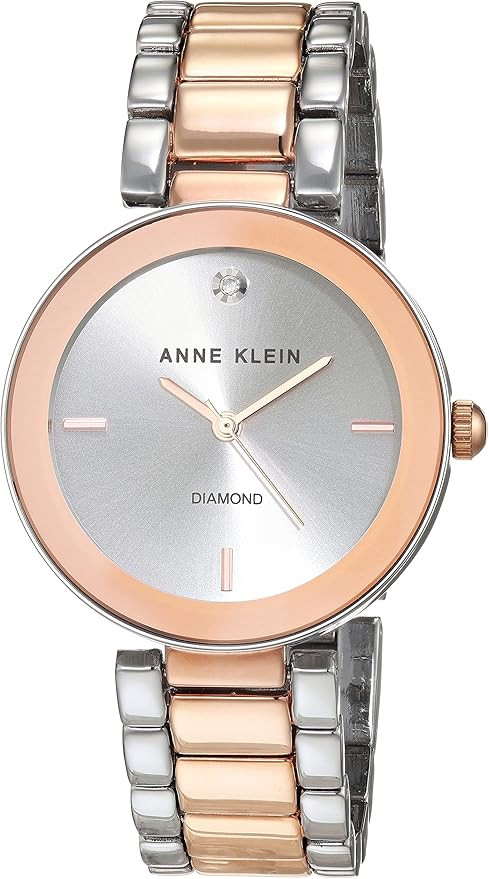 Anne Klein Women's Genuine Diamond Dial Bracelet Watch | Amazon (US)