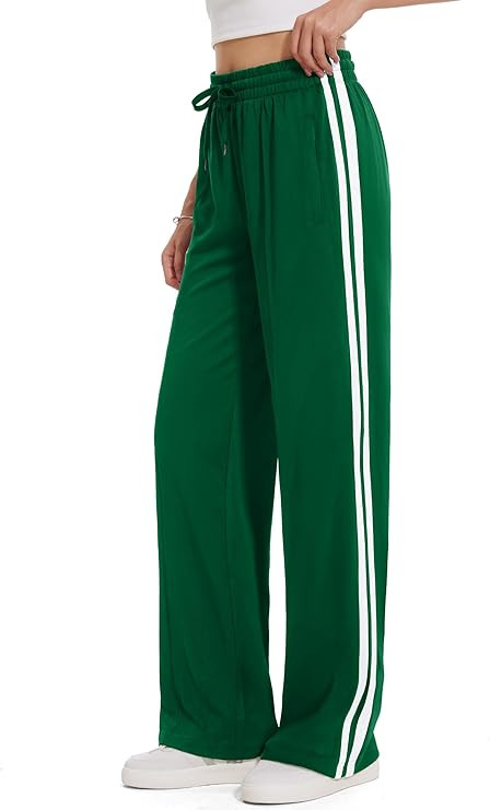 Tapata Women's 28/30/32/34/36 Inseam Track Pants Loose Straight Leg Jogging Sweatpants Warm-Up Sp... | Amazon (US)
