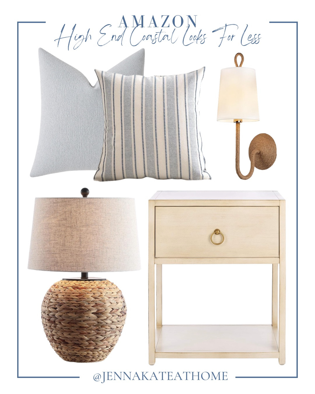 High end coastal looks for less includes sconce, end table, table lamp, throw pillows.

Home decor, home accents, looks for lesss includes

#LTKSeasonal #LTKHome #LTKvlog