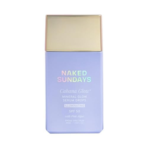 Naked Sundays CabanaGlow™ Illuminating Tinted Sunscreen Serum Drops SPF 50 – Hydrating, Brightening, Zinc Oxide Daily Face Sunscreen with Skin-Perfecting Pigments | Amazon (US)