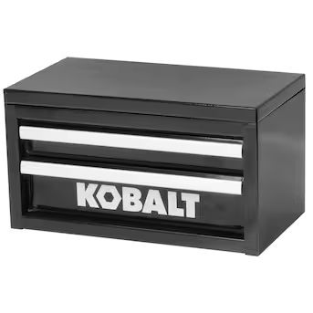 Kobalt Mini 10.83-in Friction 2-Drawer Black Steel Tool Box | Lowe's